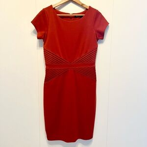 Ellen Tracy Red Sheath Mini Dress